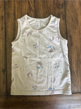 Summertime Tank Top with Beach Ball Print